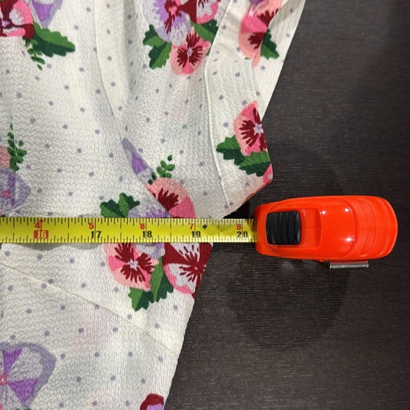 NWT Collectif London Tura Pansy Floral Blouse Top Size XL UK 16 US 12 - Picture 10 of 12